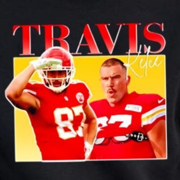 Travis Kelce Vintage Sweatshirt Retro Kansas City Chiefs 90s NFL Football Fan 79 - Picture 2 of 5